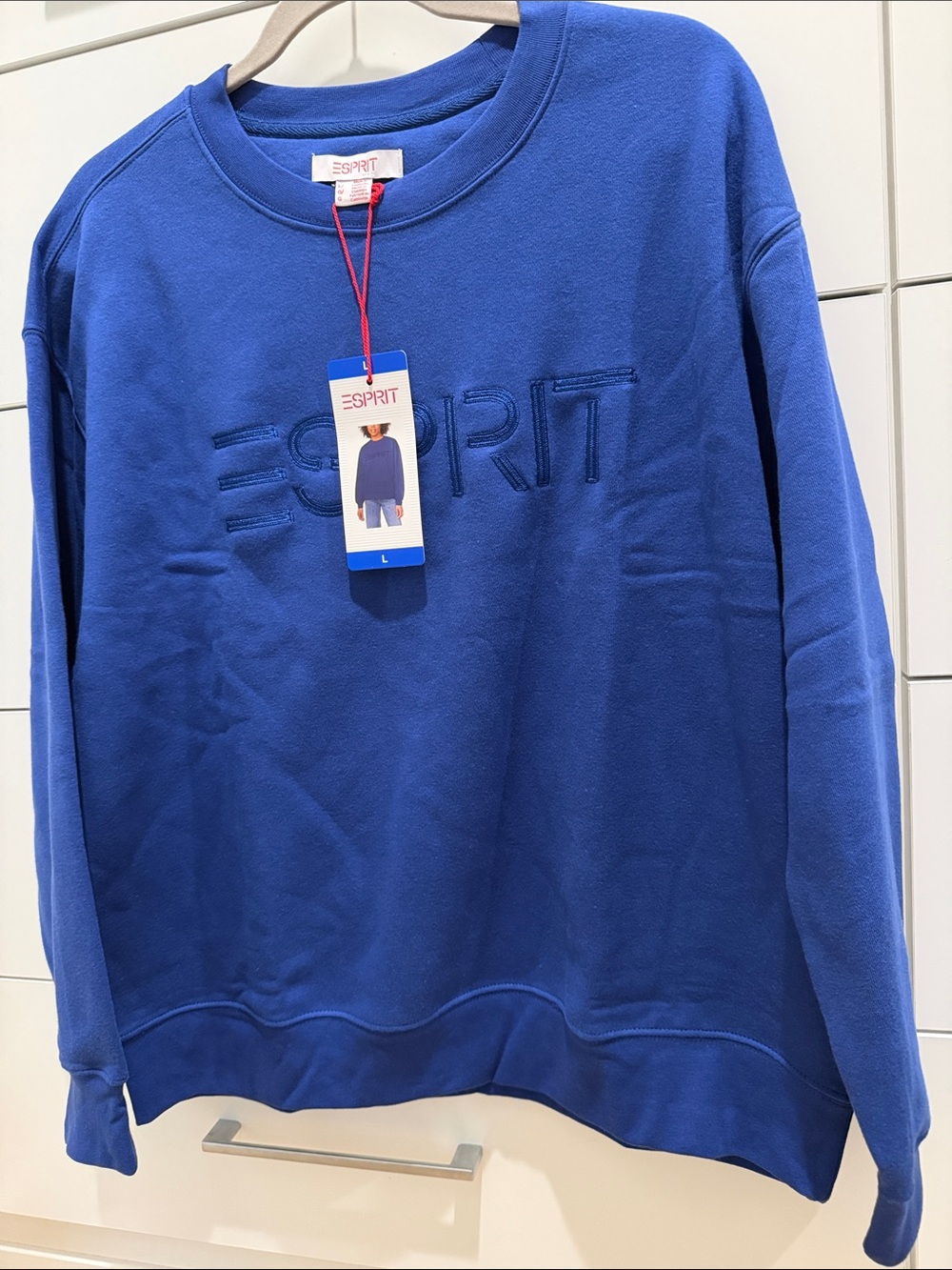 Esprit Women's Crewneck Sweatshirt in Blue - Picture 4 of 5